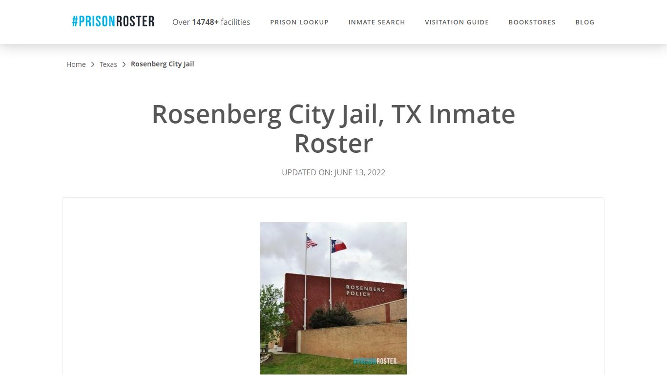 Rosenberg City Jail, TX Inmate Roster - Prisonroster