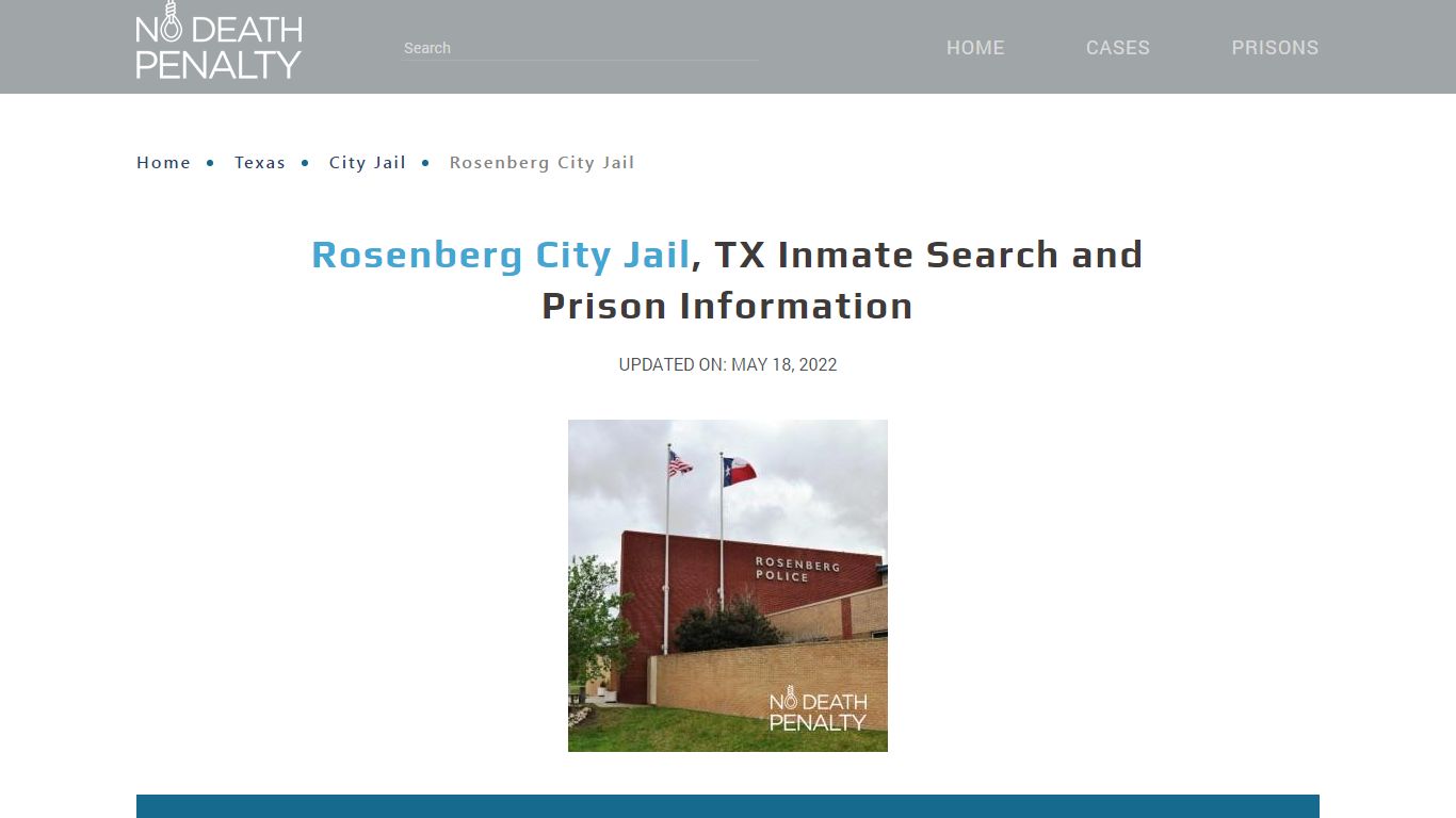 Rosenberg City Jail, TX Inmate Search, Visitation, Phone ...